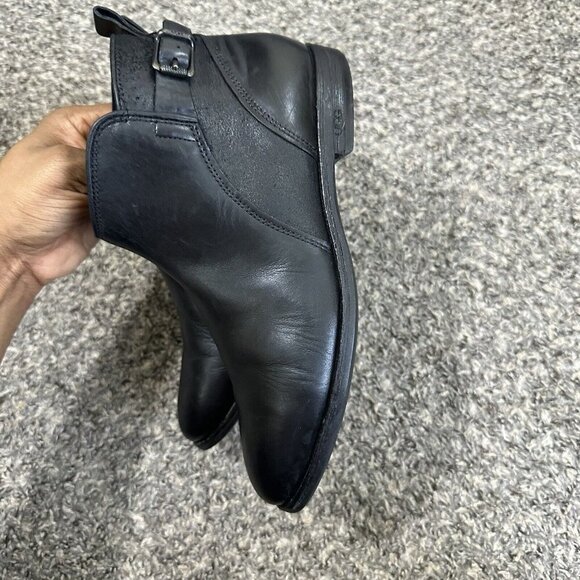 Ugg Australia 1008677 Demi Black Leather Side Zip Ankle Boot Womens Size US 7 - Picture 8 of 12